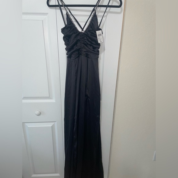 Kaelie Formal Satin A-Line Dress XS - Picture 3 of 6